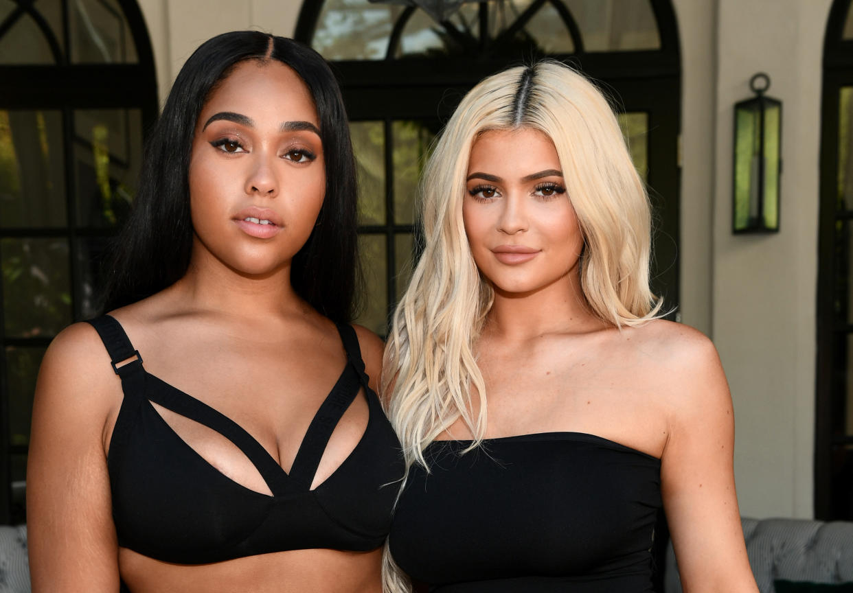 Best friends Jordyn Woods and Kylie Jenner on Aug. 29. (Photo: Emma McIntyre/Getty Images)