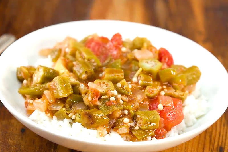 Classic Okra And Tomatoes