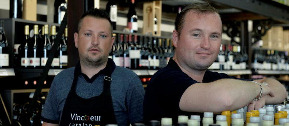 Jeff et Steve Fortel, cave Vincœur catalan, à Elne et Perpignan, dans le Roussillon.
