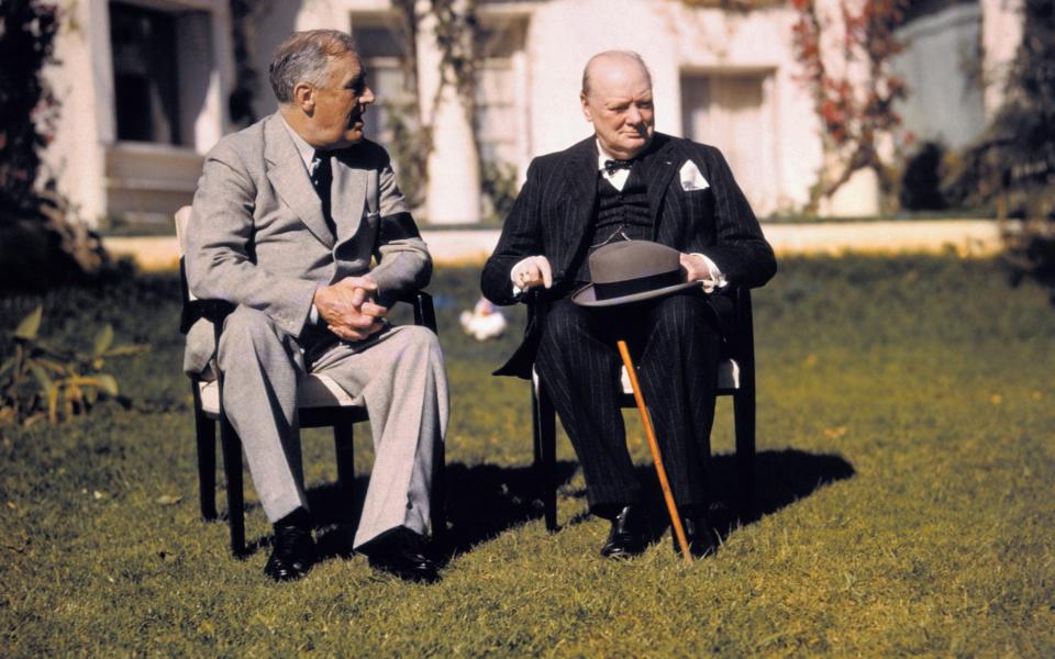  President Franklin D. Roosevelt and Prime Minister Winston Churchill  - Bettmann