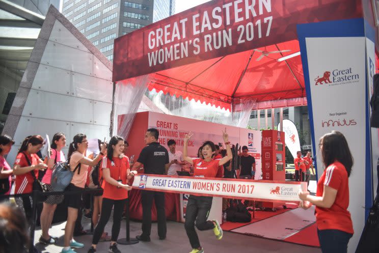 Jasmine Goh at the Great Eastern Women’s Run launch event. Photo: Stefanus Ian