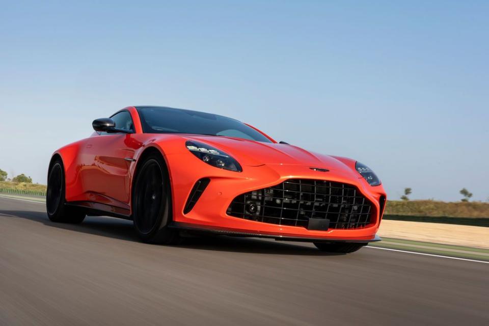 a red sports car on a road