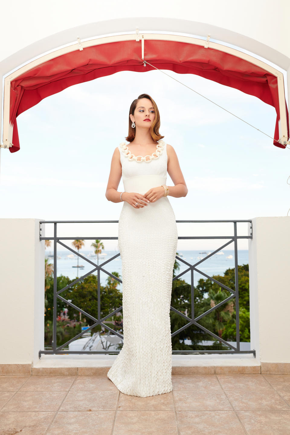 Actress Noémie Merlant poses for a portrait before her premiere at the 74th Cannes Film Festival on July 14, 2021, in Cannes, France. - Credit: Michael Buckner for WWD