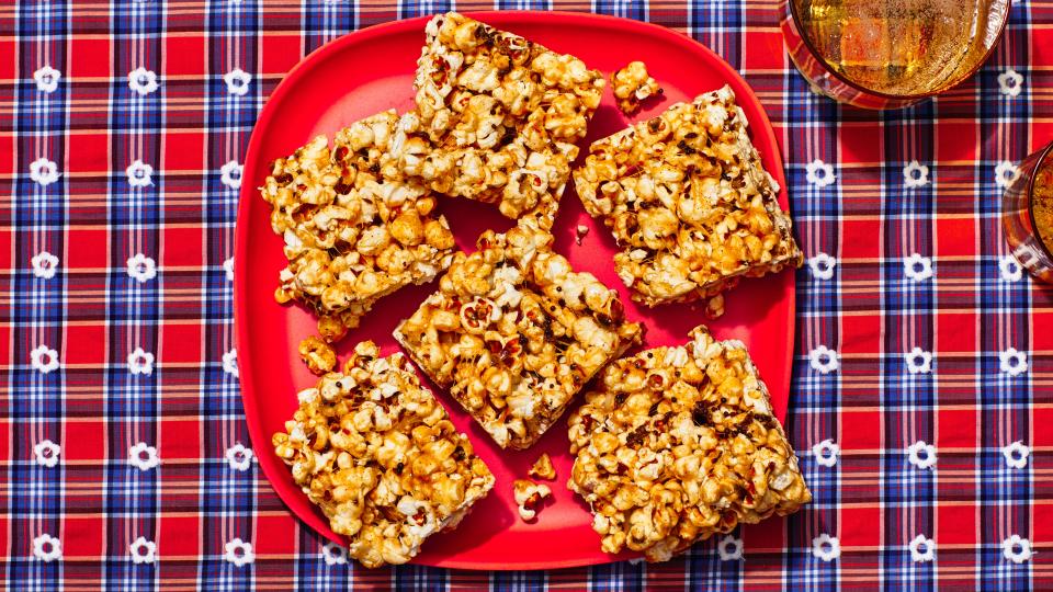 Spiced Marshmallow Popcorn Bars