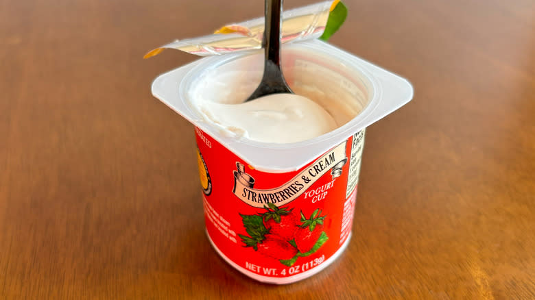 Trader Joe's strawberries and cream