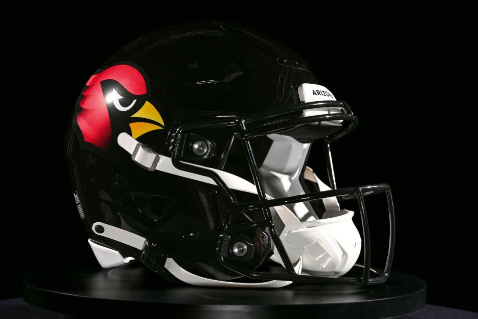 A photo of the alternate helmet the Arizona Cardinals will wear during the 2022 season.