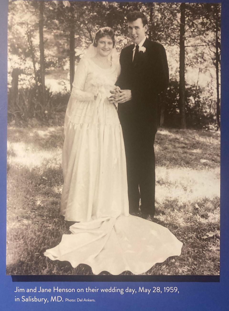 Jim and Jane Henson on their wedding day, May 28, 1959, in Salisbury, Maryland.