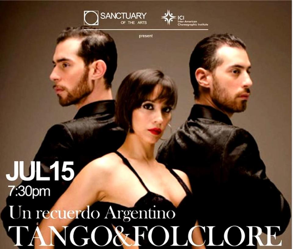 Un recuerdo argentino “Tango & Folclore” en Santuario de las artes.