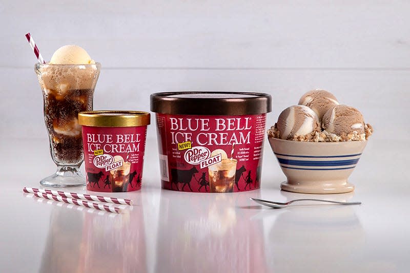 Blue Bell and Dr Pepper announced the new Dr Pepper Float flavor of the iconic ice cream brand, available in stores starting Thursday, May 18.