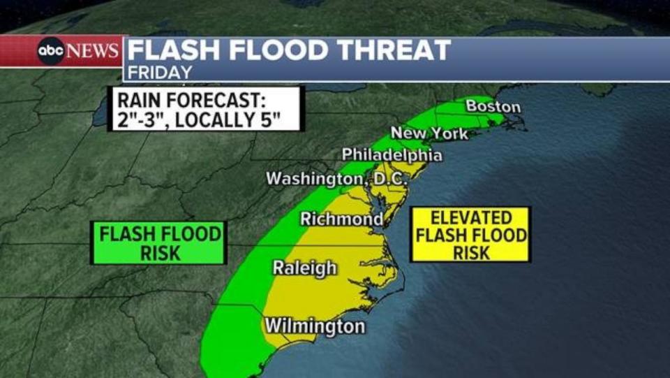 PHOTO: Flash flood threat. (ABC News)