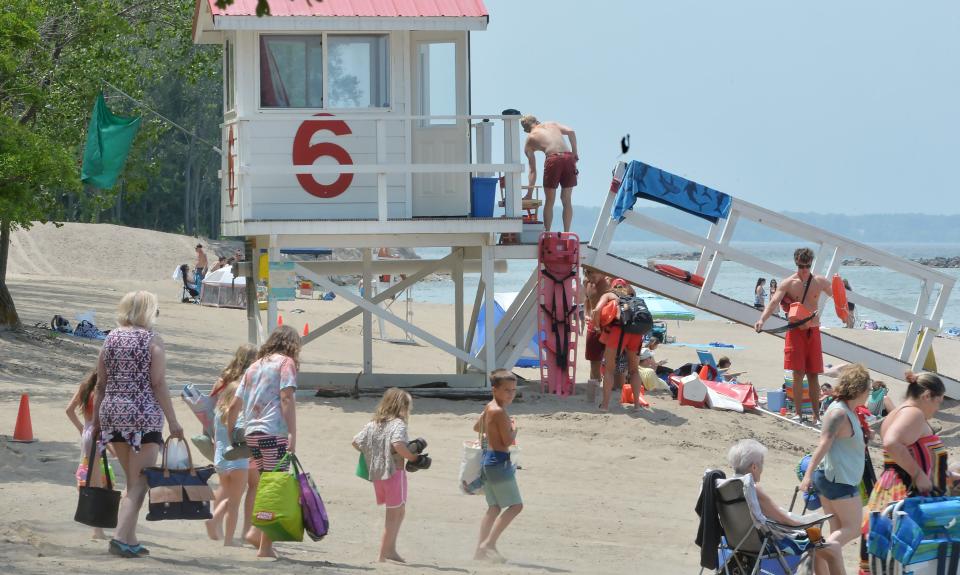 Presque Isle beaches are a favorite place to beat the summer heat.