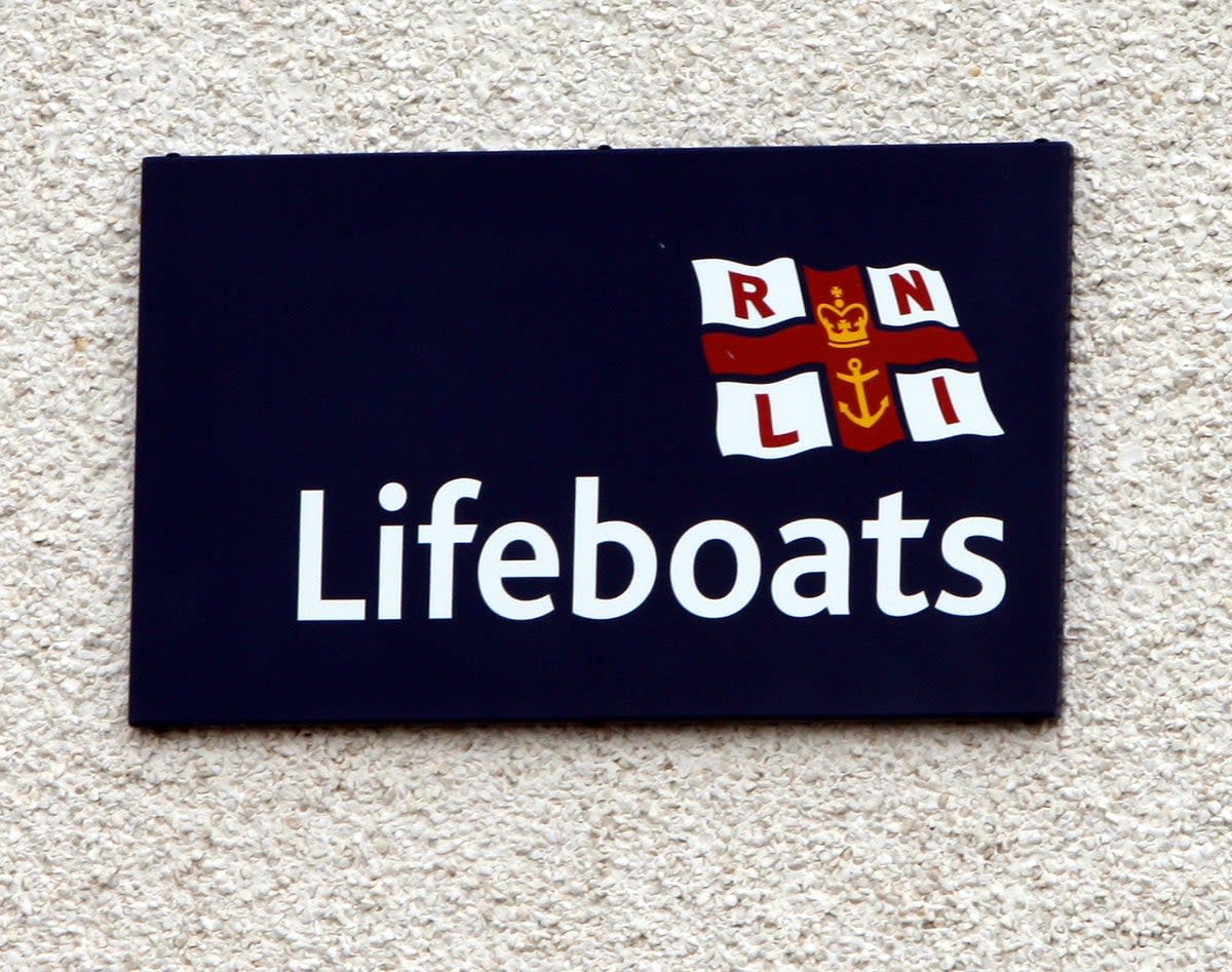 A general view of Red Bay RNLI sign, at the coastal village of Cushendall, in Co Antrim (PA Archive)