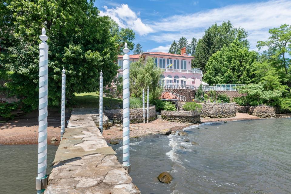 Palazzo Mare is a custom built home on the Hudson River in South Nyack. “It looks like it belongs on the Grand Canal in Venice,” says owner Bernard Putter, who designed and built the house.