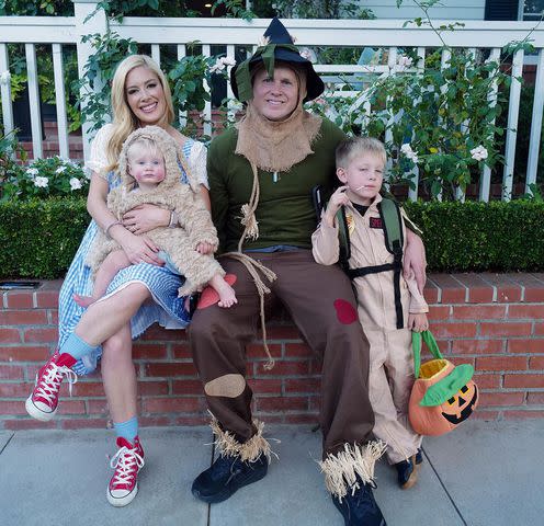 <p>Heidi Montag /Instagram</p> Heidi Montag and family pose for Halloween photo