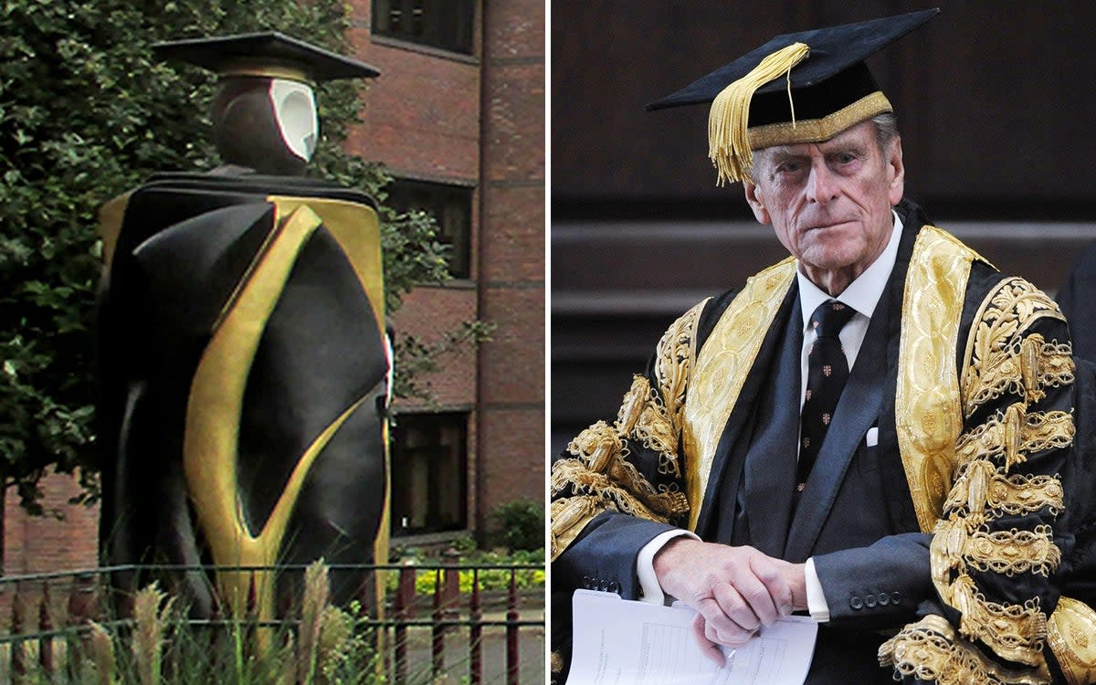 The Don sculpture in Hill Road, Cambridge, was erected in honour of the late Prince Philip (ES Composite)