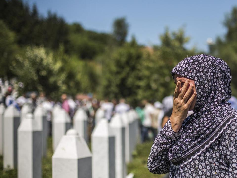 Remembering the victims of the Srebrenica massacre (Getty)