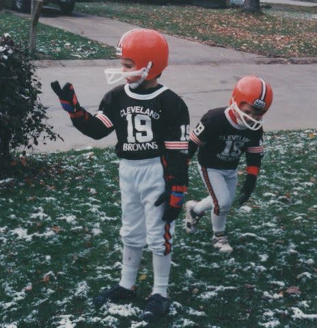 Courtesy of Donna and Ed Kelce Throwback of Travis and Jason Kelce