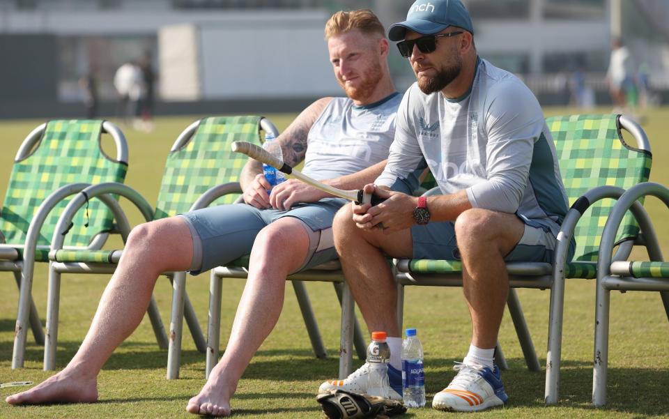 Ben Stokes (left) and Brendon McCullum - Jack Leach: New England approach has helped control my Crohn’s flare-up - Getty Images/Matthew Lewis