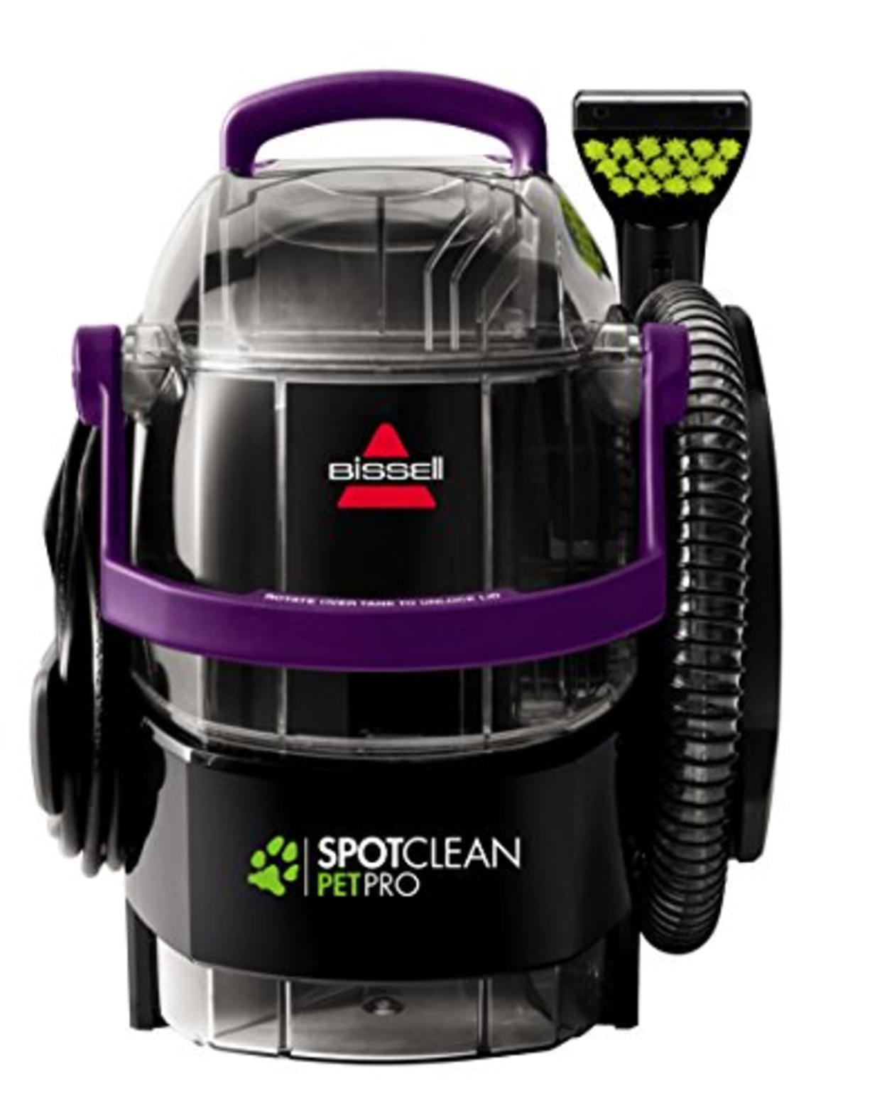 BISSELL SpotClean Pet Pro Portable Carpet Cleaner, 2458, Grapevine Purple, Black, Large (AMAZON)