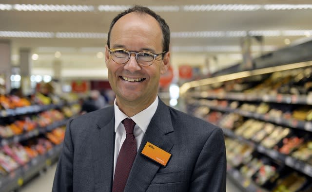 Undated handout photo issued by Sainsbury's of their CEO Mike Coupe who says he is now more confident than six months ago. PRESS ASSOCIATION Photo. Issue date:Wednesday May 6, 2015. Sales are falling, profits have evaporated and new space is being opened at the slowest rate in a decade but Mr Coupe is more confident partly because customers are starting to buy bigger quantities of shopping at the supermarket even though they are spending less because prices are lower. See PA story CITY Sainsbury Stores. Photo credit should read: Graham Flack/Sainsbury's/PA WireNOTE TO EDITORS: This handout photo may only be used in for editorial reporting purposes for the contemporaneous illustration of events, things or the people in the image or facts mentioned in the caption. Reuse of the picture may require further permission from the copyright holder.