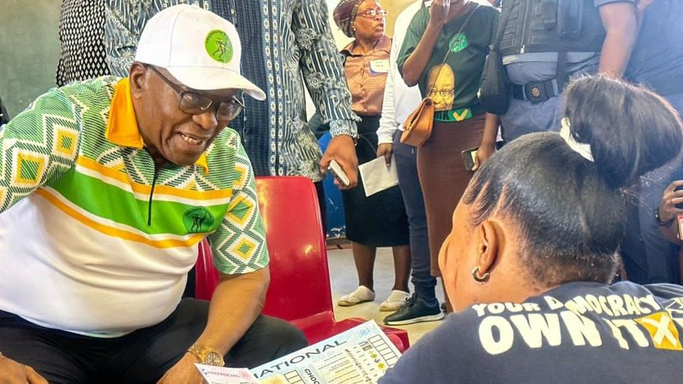 Jacob Zuma voting on Wednesday