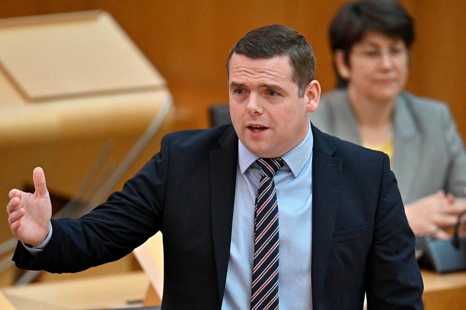 Scottish Conservative leader Douglas Ross insisted the SNP had got its priorities “all wrong” (Jeff J Mitchell/PA)