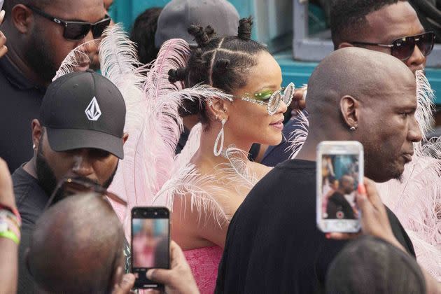 <p>Rihanna à Bridgetown, à la Barbade, le 5 août 2019</p>