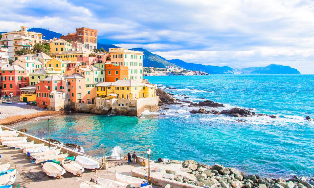 <span>A stroll in Genoa leads along the Corso Italia to Boccadasse, a former fishing village.</span><span>Photograph: Marco Ciannarel/Getty Images</span>