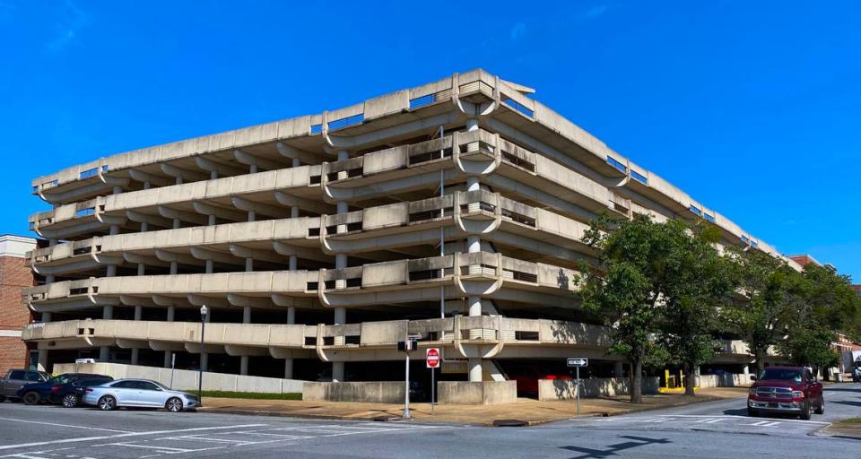 The Synovus parking deck at 18 W. 11th St. in Columbus.