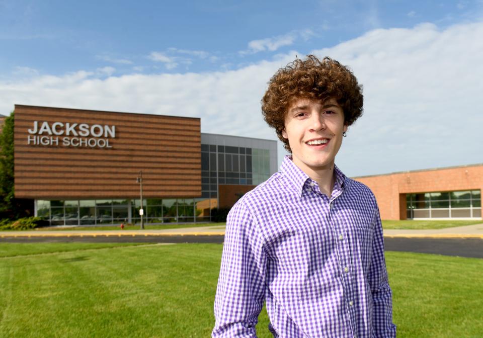 Jarod Matronia served as the senior class president at Jackson High School.