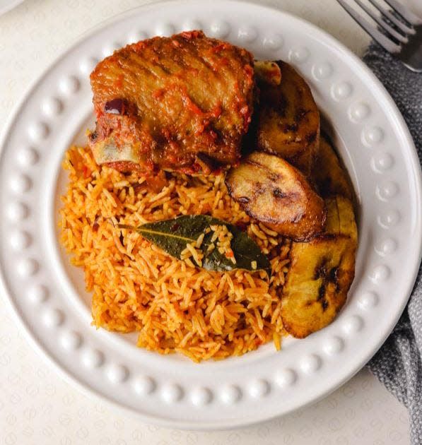 Jollof rice from Nkechi's Pot.