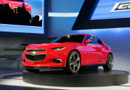 Of all the concept vehicles coming to the Detroit auto show this year, these two from Chevrolet will be the most divisive. They're either a savvy marketing move or a return to the worst bad habits of old General Motors. Chevy says the pair of compact hatchback coupes — dubbed Code 130R and Tru 140S — are marketing studies that GM will research with young buyers. Both are powered by a 150-hp turbo 1.4-liter engine that could reach close to 40 mpg. The Tru 140S draws from the Cruze parts bin and drives its front wheels; the Code 130R is rear-wheel-drive.