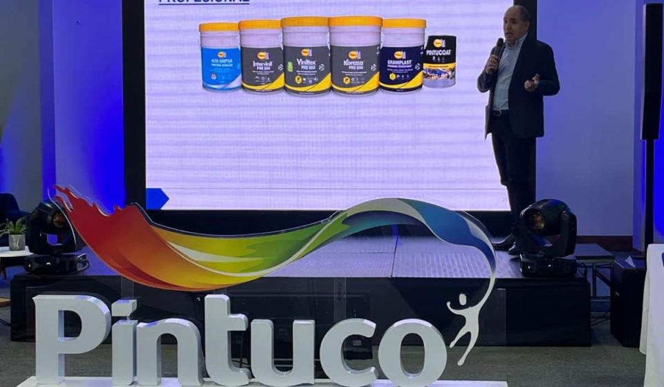 La nueva imagen de Pintuco fue revelada en Medellín. Hace parte de las estrategias de integración tras la adquisición por parte de AkzoNobel. Foto: Valora Analitik