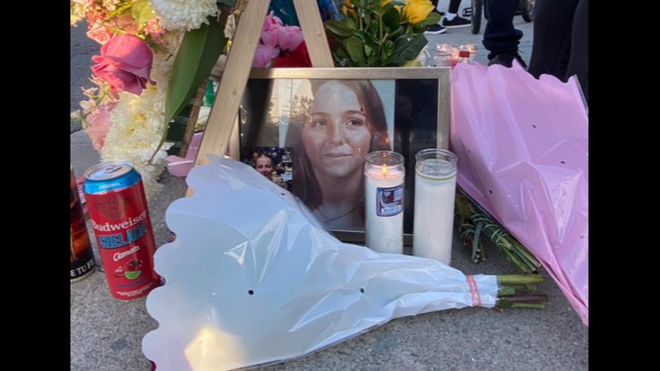 A vigil was held for Janet Young, who was killed in a hit-and-run in Bell Gardens, on Sunday, April 7, according to her family.