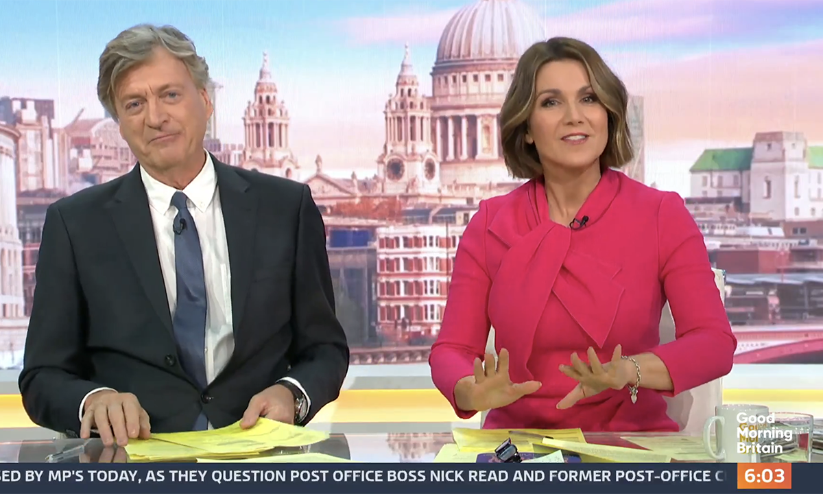 Susanna Reid and Richard Madeley on Good Morning Britain