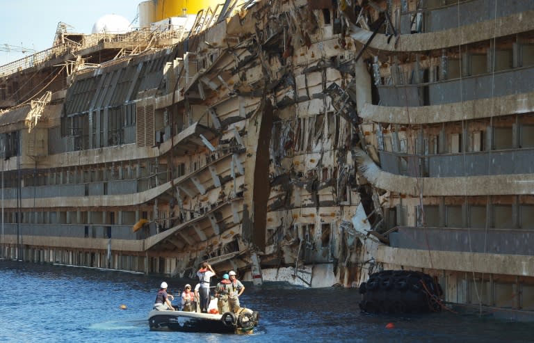 The cruise liner Costa Concordia ran aground in January 2012 in a nighttime disaster off the coast of Italy that killed 32 people