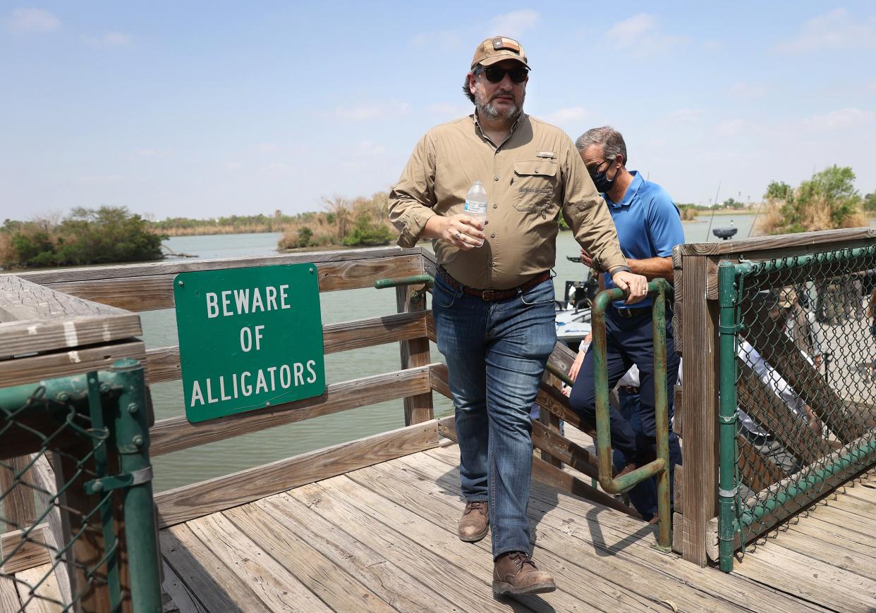 Ted Cruz was among 18 Republicans who patrolled the Rio Grande (Getty Images)