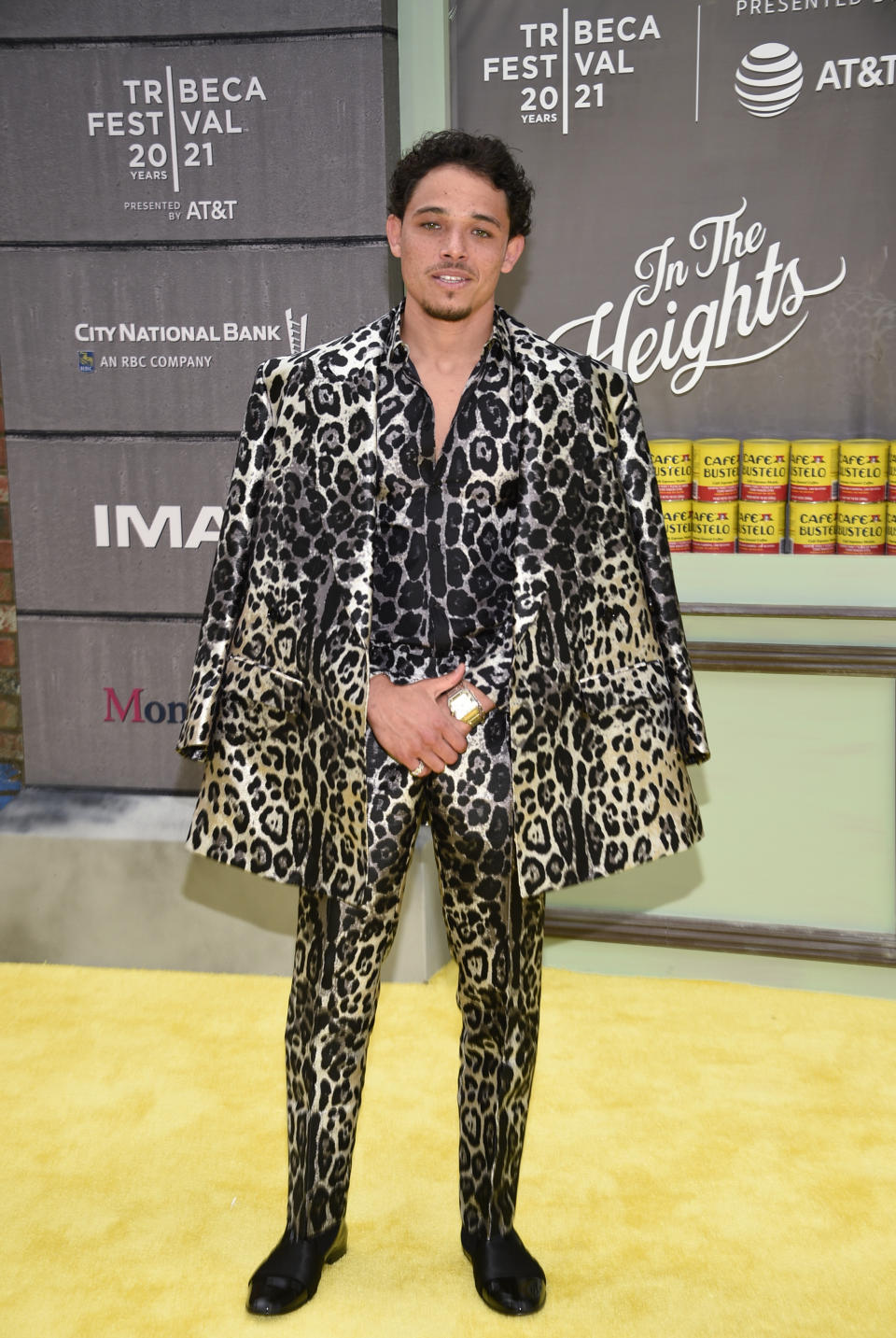 Actor Anthony Ramos attends the 2021 Tribeca Film Festival opening night premiere of "In the Heights" at the United Palace theater on Wednesday, June 9, 2021, in New York. (Photo by Evan Agostini/Invision/AP)