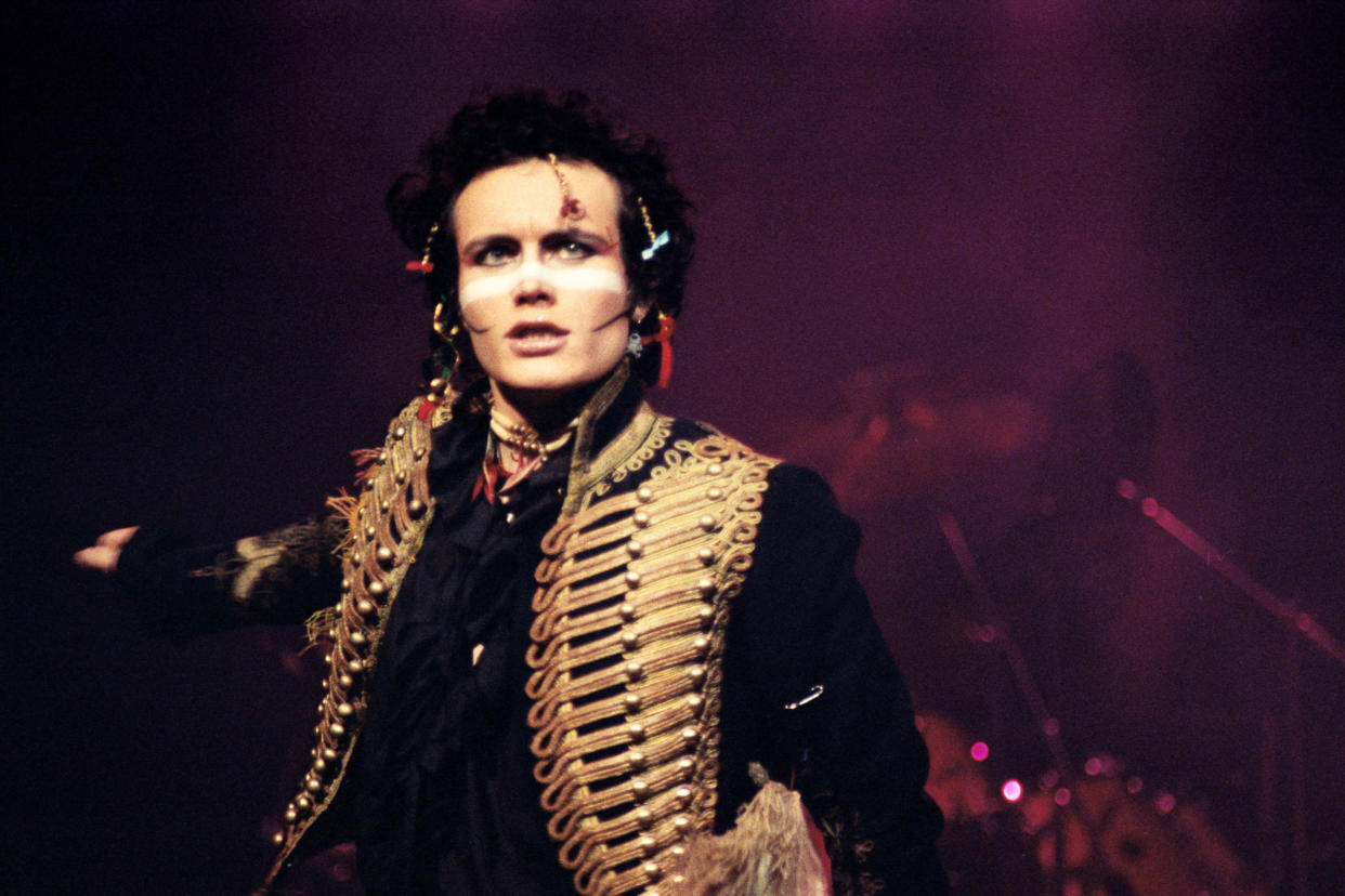 Adam and the Ants performing at Wembley Arena 13th July 1985 . (Photo by Solomon N’Jie/Getty Images)