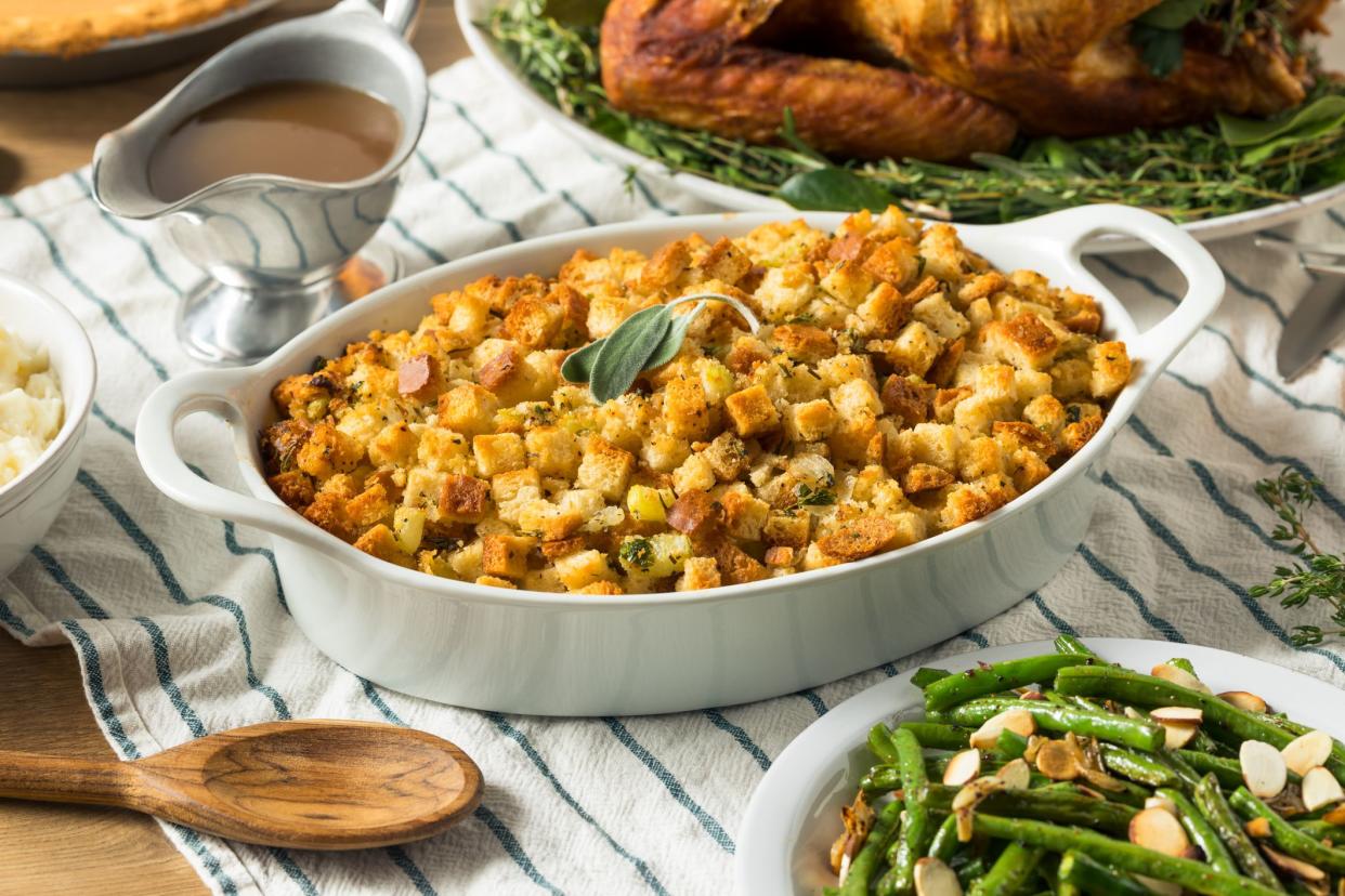 Homemade Thanksgiving Dressing Stuffing Sage and Butter