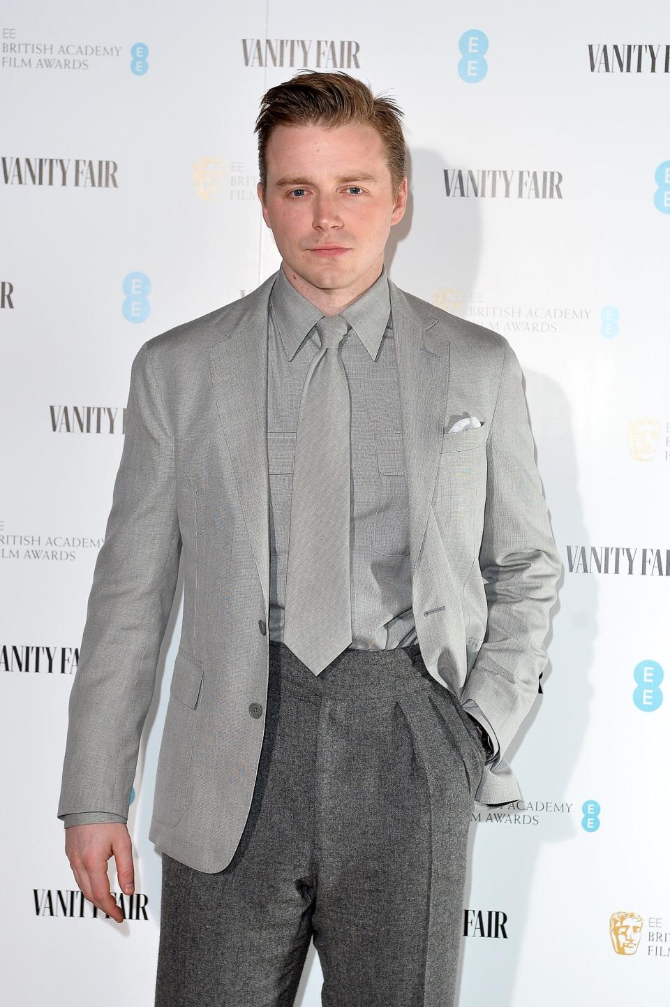 Jack Lowden arrives at the 2020 Vanity Fair EE Rising Star party (Getty Images)