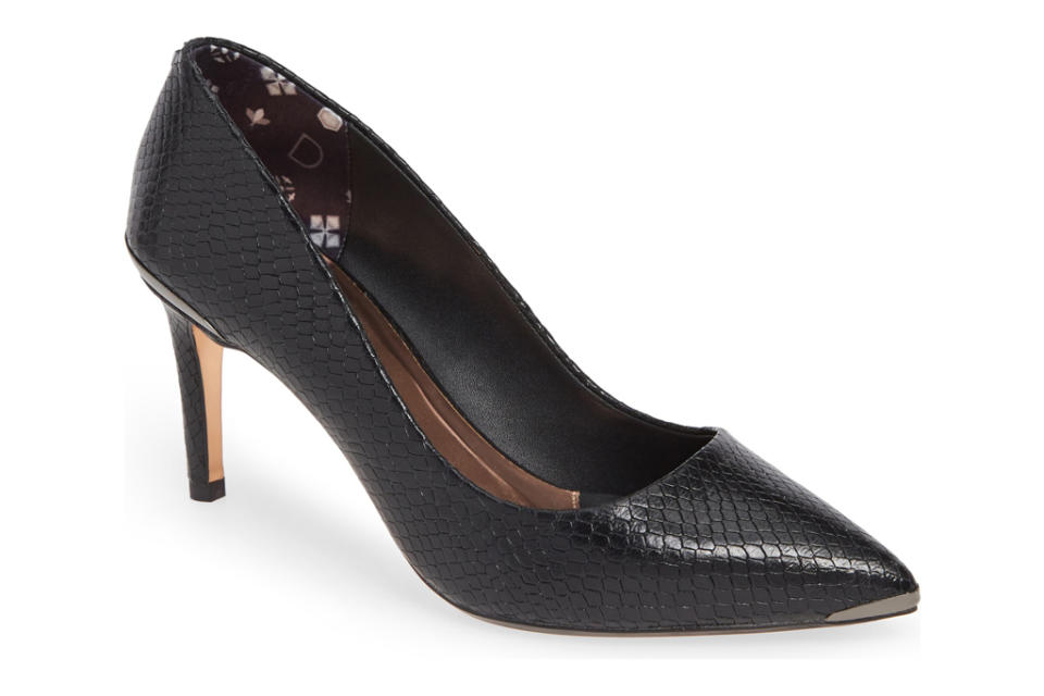 ted baker, pumps, embossed