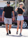 <p>Brody Jenner and a pal make their way through the Malibu Country Mart in California on Thursday.</p>