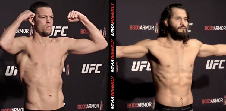 Jorge Masvidal - Nate Diaz - UFC 244 weigh-in