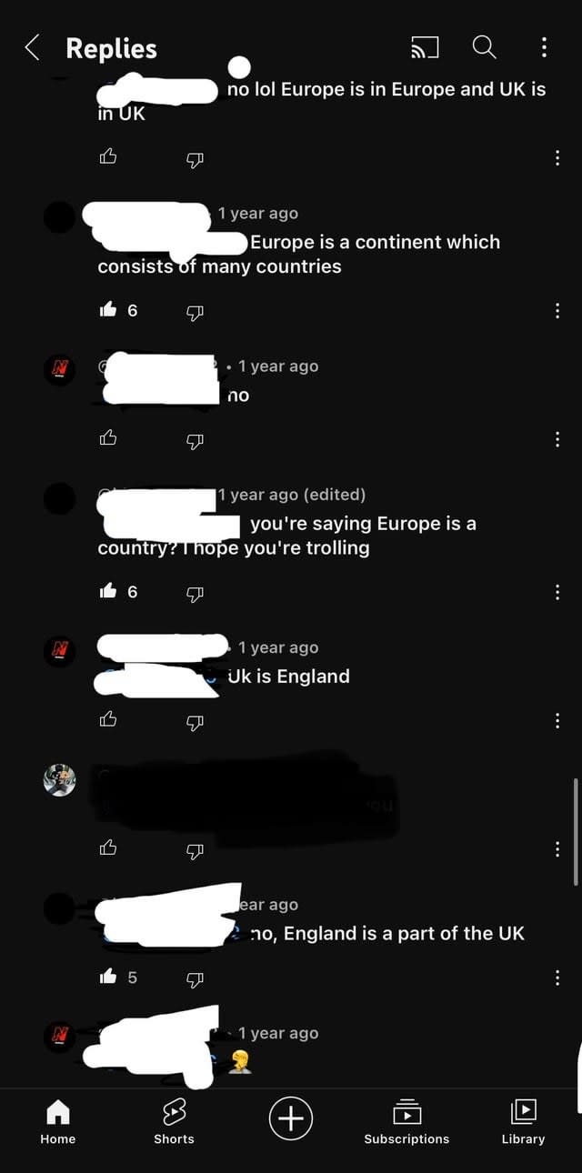 "no, England is part of the UK"