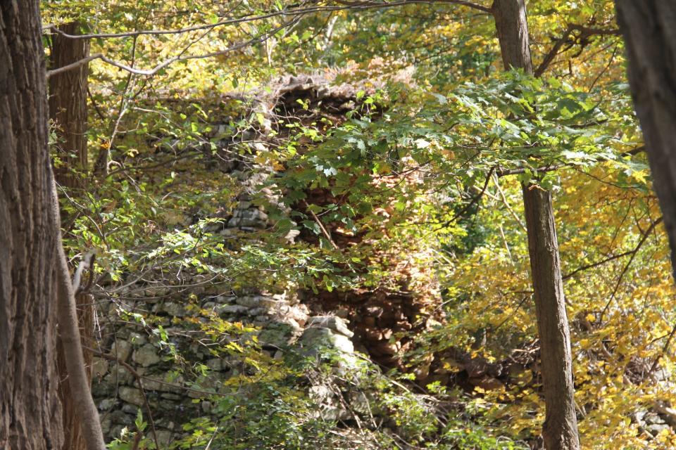 Clinton Furnace, an abandoned structure on Clinton Road.