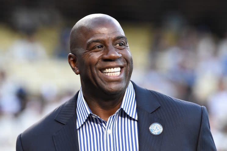 Magic Johnson has no experience being a basketball executive. (Getty Images)