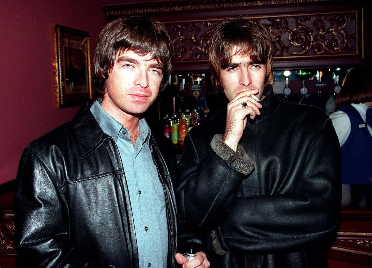 ‘We seemed to catch the mood of the mid-Nineties’: the brothers Gallagher in London in 1995 (Getty)