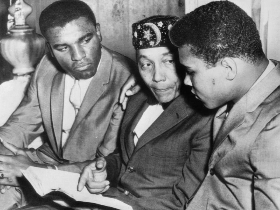 Muhammad Ali and Elijah Muhammad, leader of the Nation of Islam