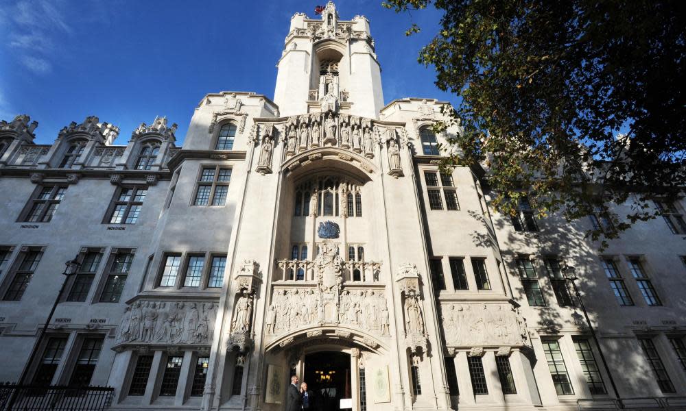 The supreme court building in London